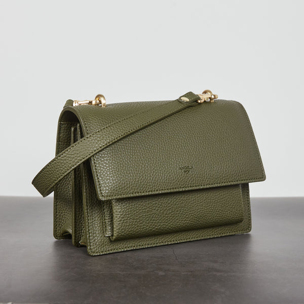 Eloise Satchel Signet Deep Olive