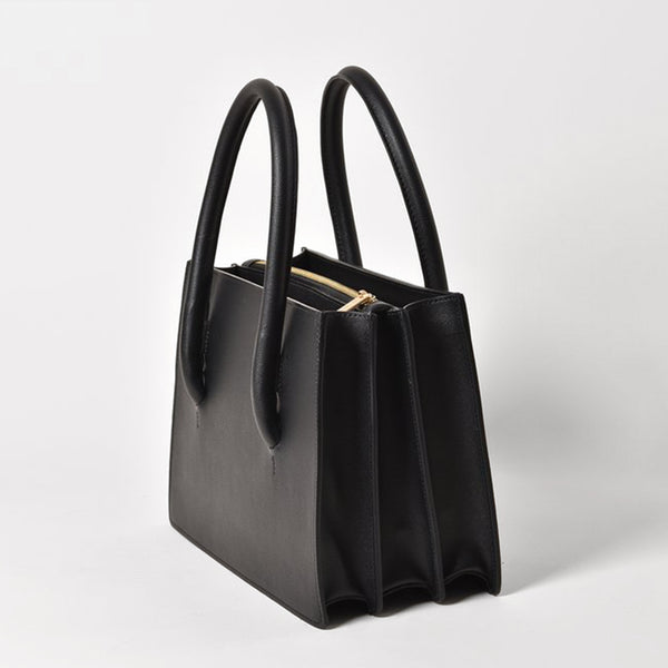 Luxury Designer Vegan Handbags - Eleanor Satchel Bordeaux