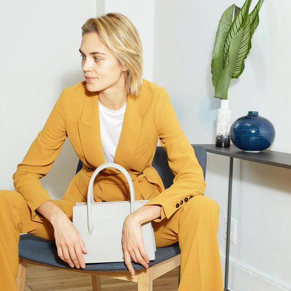 Luxury Designer Vegan Handbags - Eleanor Satchel Bordeaux