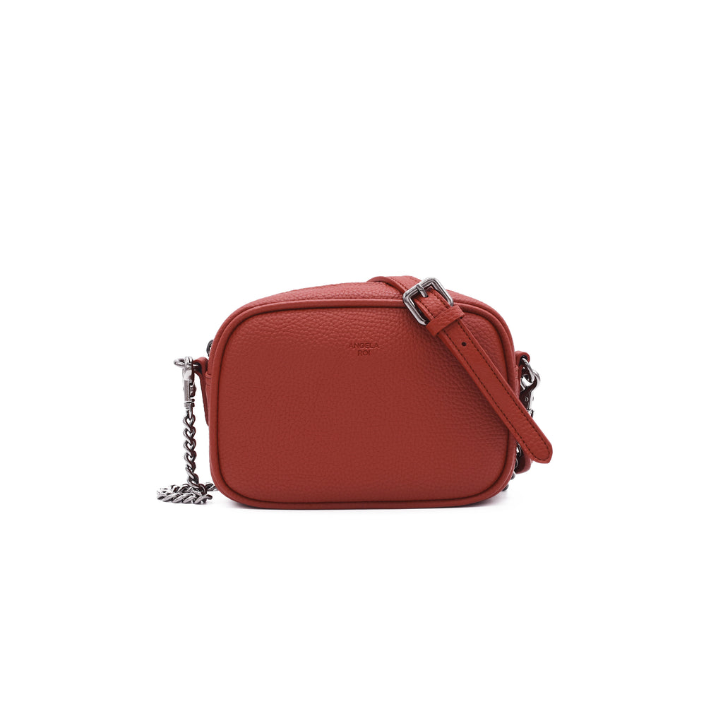 Fendi Peekaboo Micro Handbag Crossbody Mini Red Bag