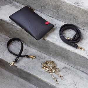 Zuri Multifunction Pouch [Signet] - Dark Brown [Sample Sale] - Only Two Units Available