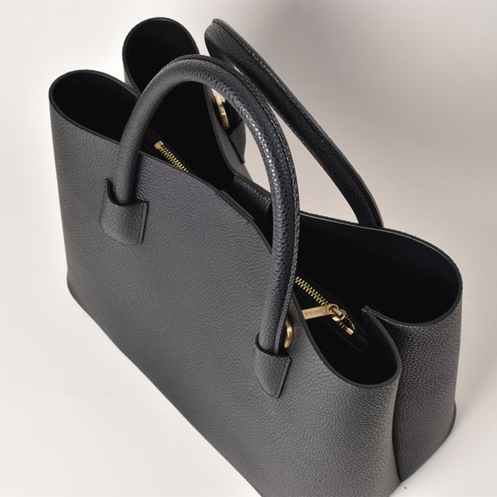 Luxury Designer Vegan Handbags - Cher Tote Black