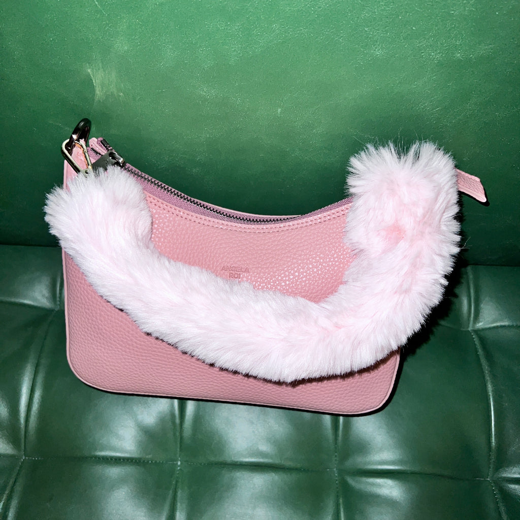 Pink PU Leather Simple Design Clutch Wallet